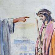Quinta stazione: Gesù è giudicato da Pilato 